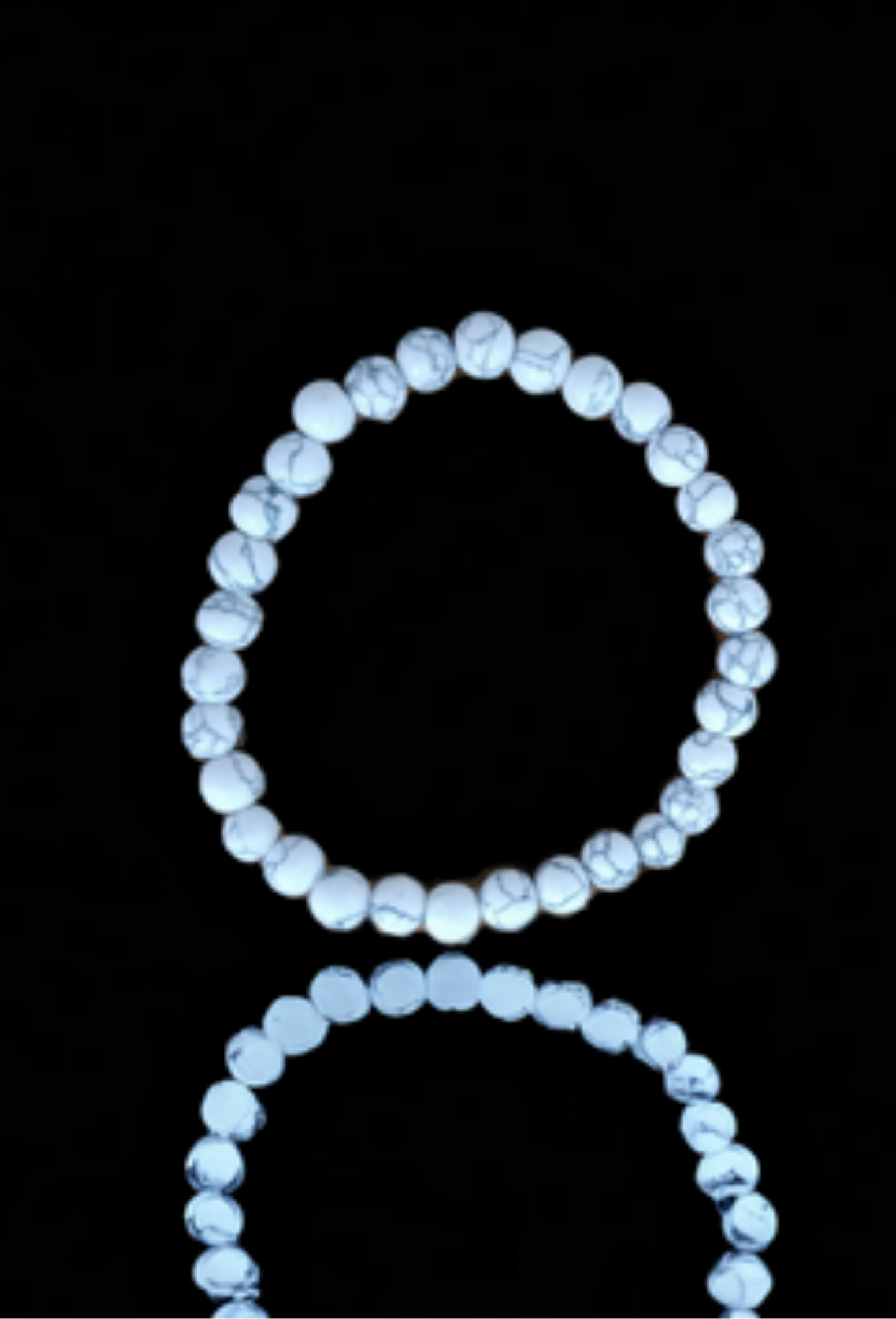 Bracelet pierres Howlite 8mm