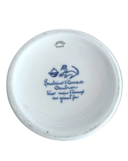 Pot Franc maçon en porcelaine d'Arras