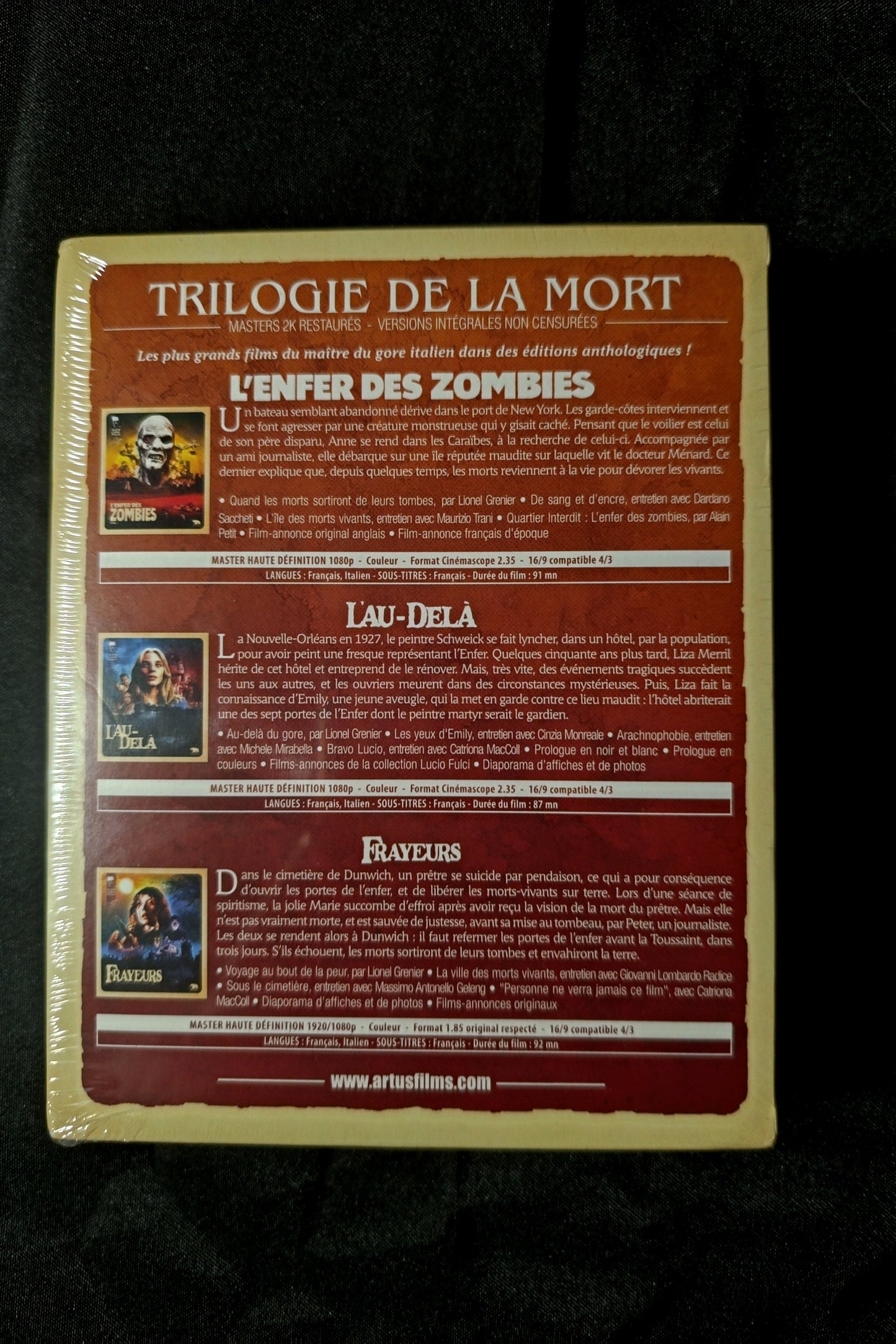 Trilogie de la mort en Blu-ray Disc