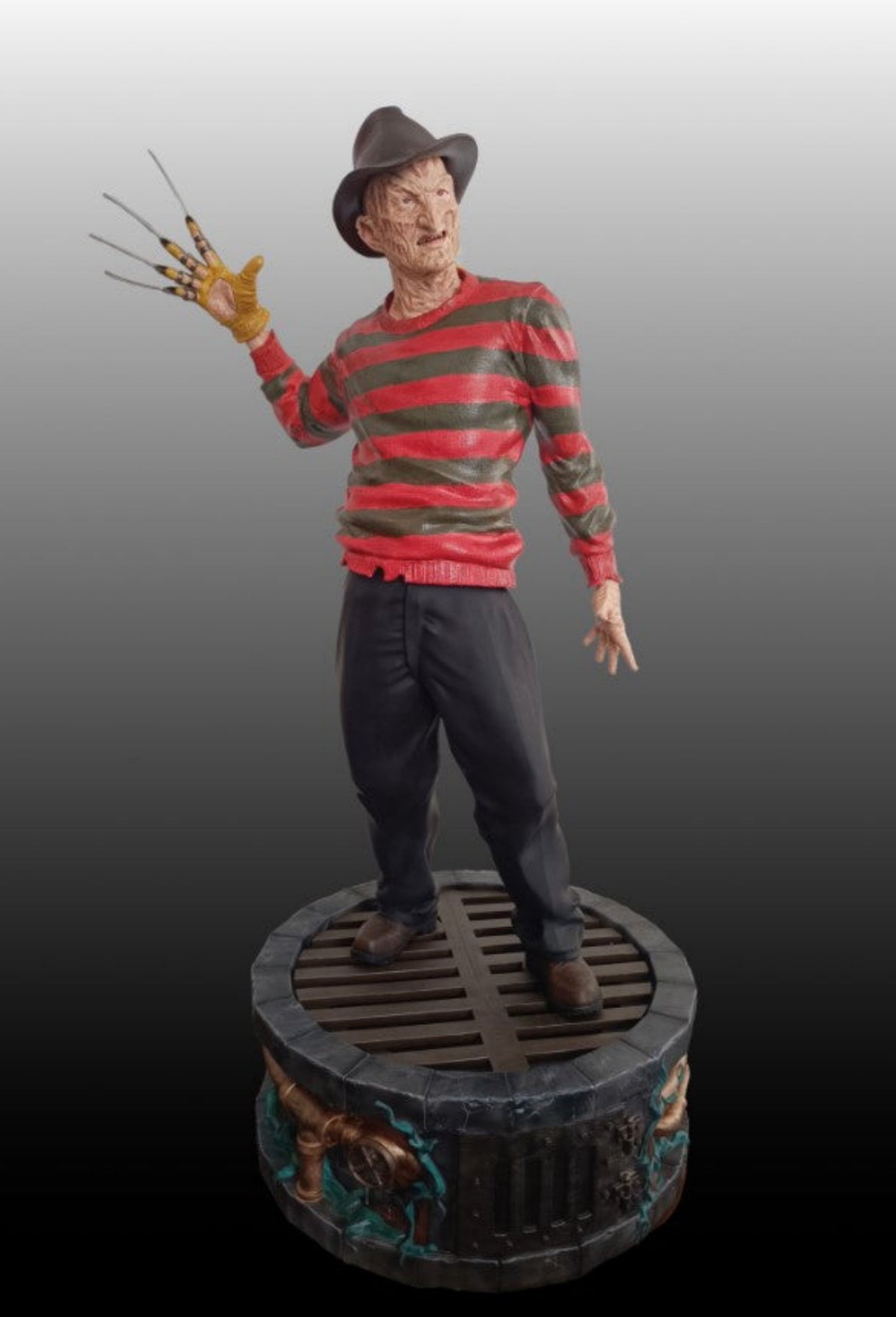 Figurine Freddy Krueger en 3D peinte à la main