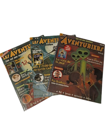 Lot de livre , Les Aventuriers ( le 2, 10, 12, 13, 15, 16, 17, 18, 19 et 20 )